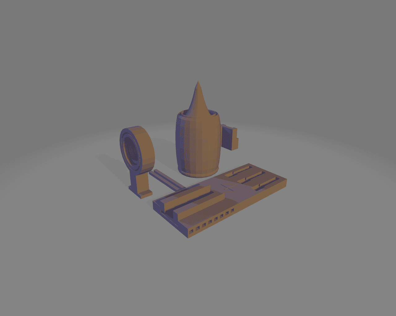 Aerospike Nozzle Model (ionic thruster) 3d model