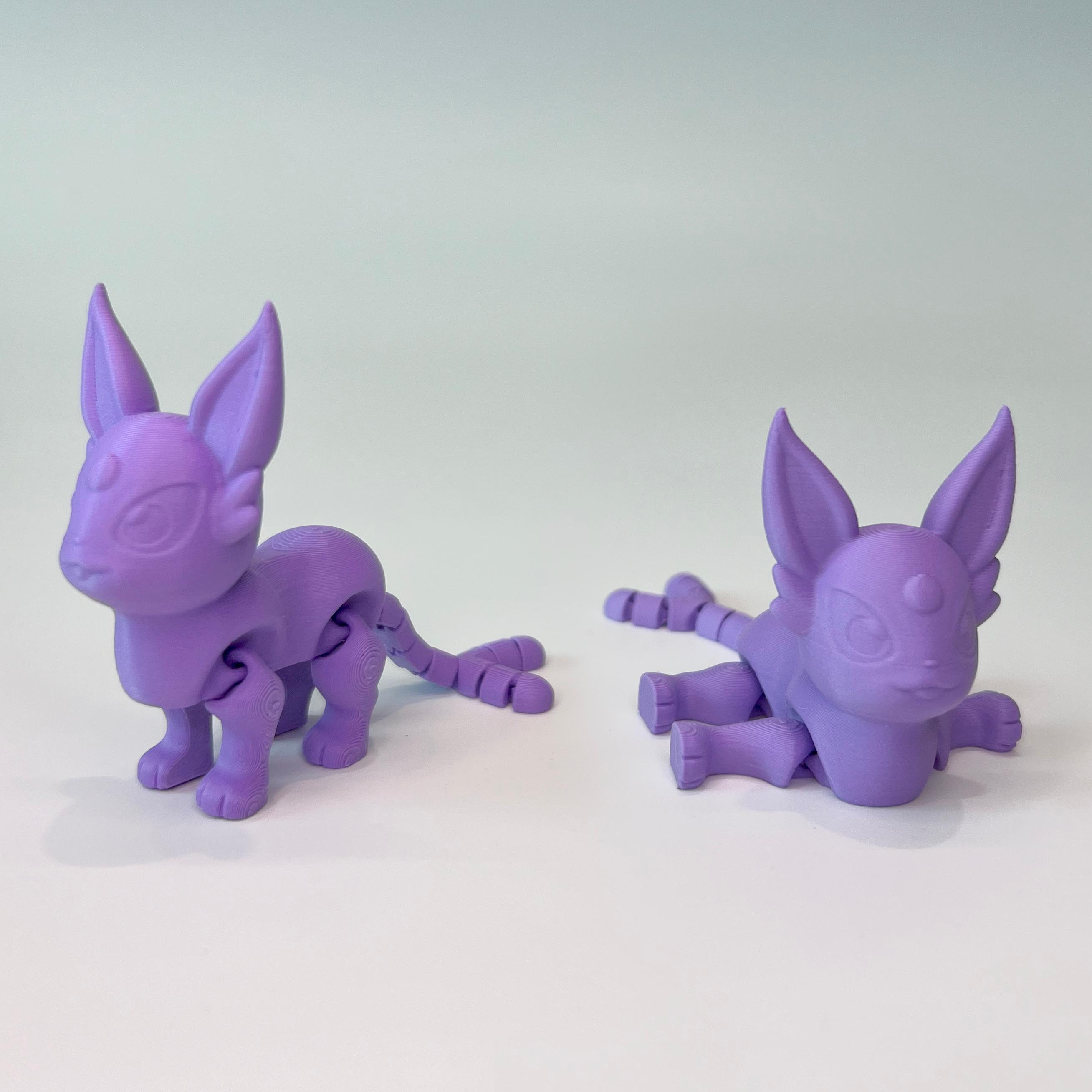 Flexi Espeon (Easy Print No Supports) 3d model