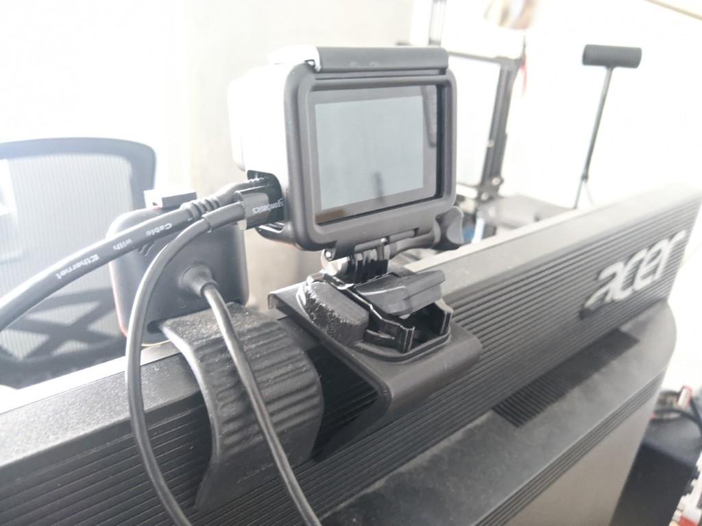 GoPro Monitor Mount 3d model