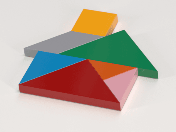 Tangram 3d model