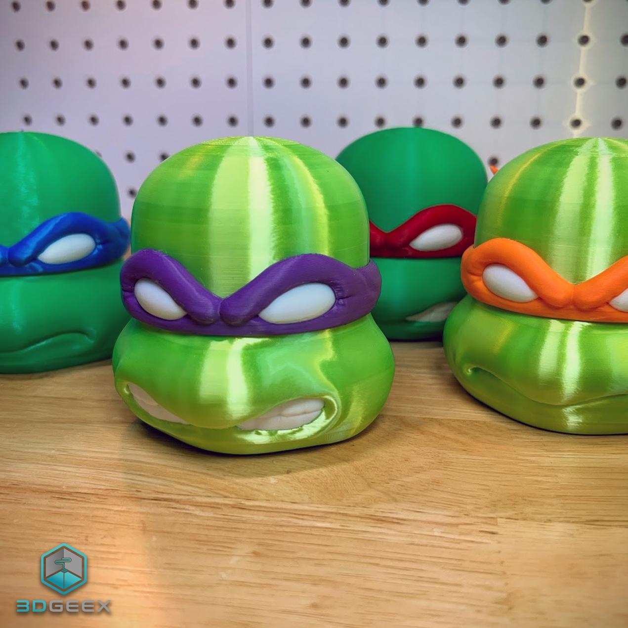 TMNT Modular Head Containers 3d model