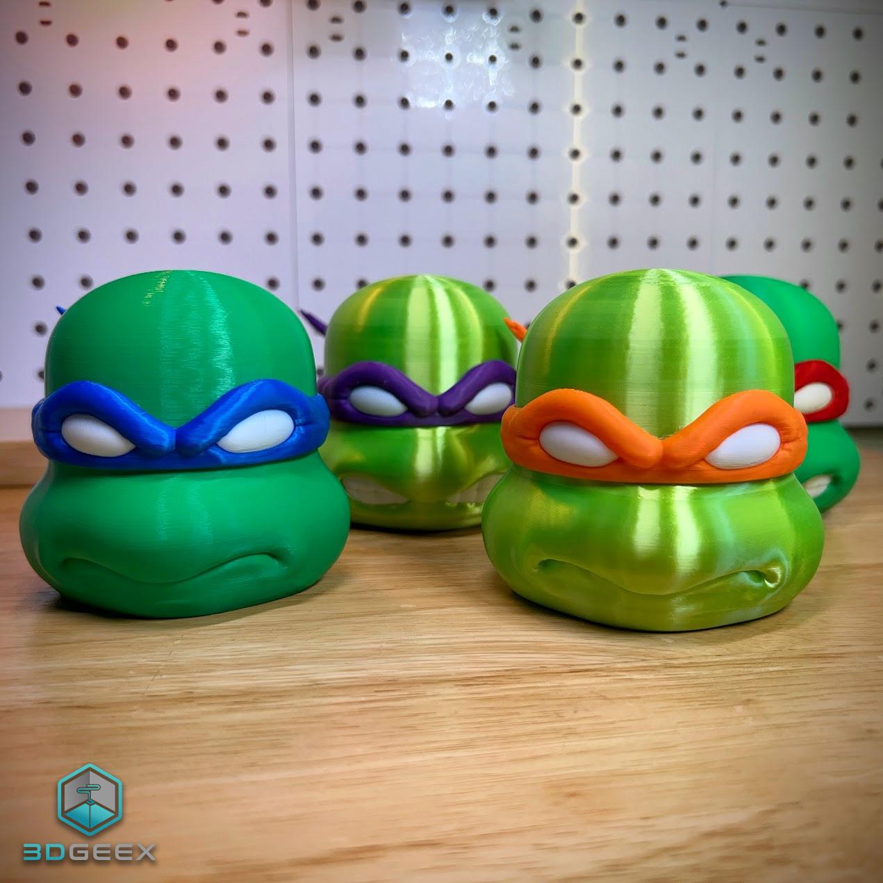 TMNT Modular Head Containers 3d model