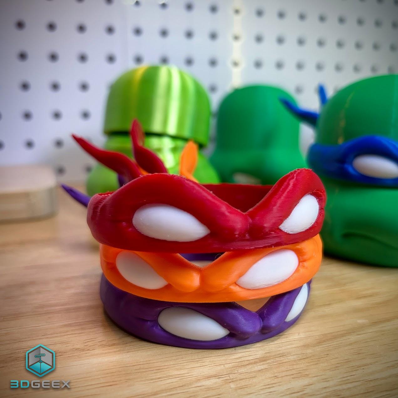 TMNT Modular Head Containers 3d model