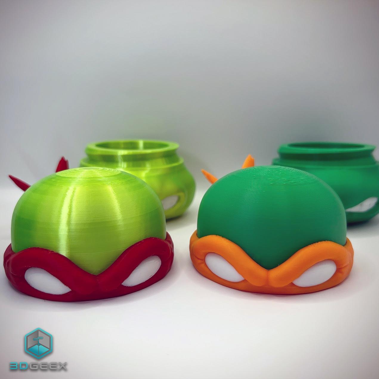 TMNT Modular Head Containers 3d model