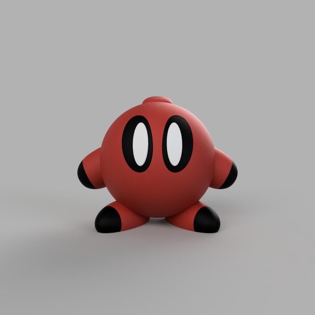 Deadpool kirby - Multipart 3d model