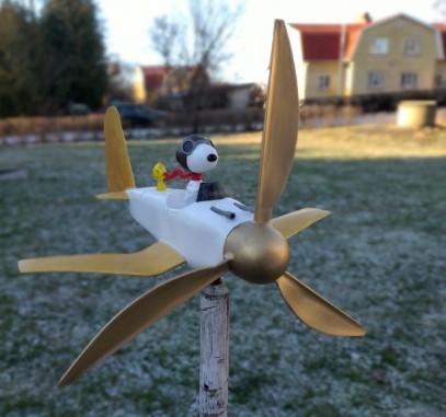 Snoopy wind vane 3d model