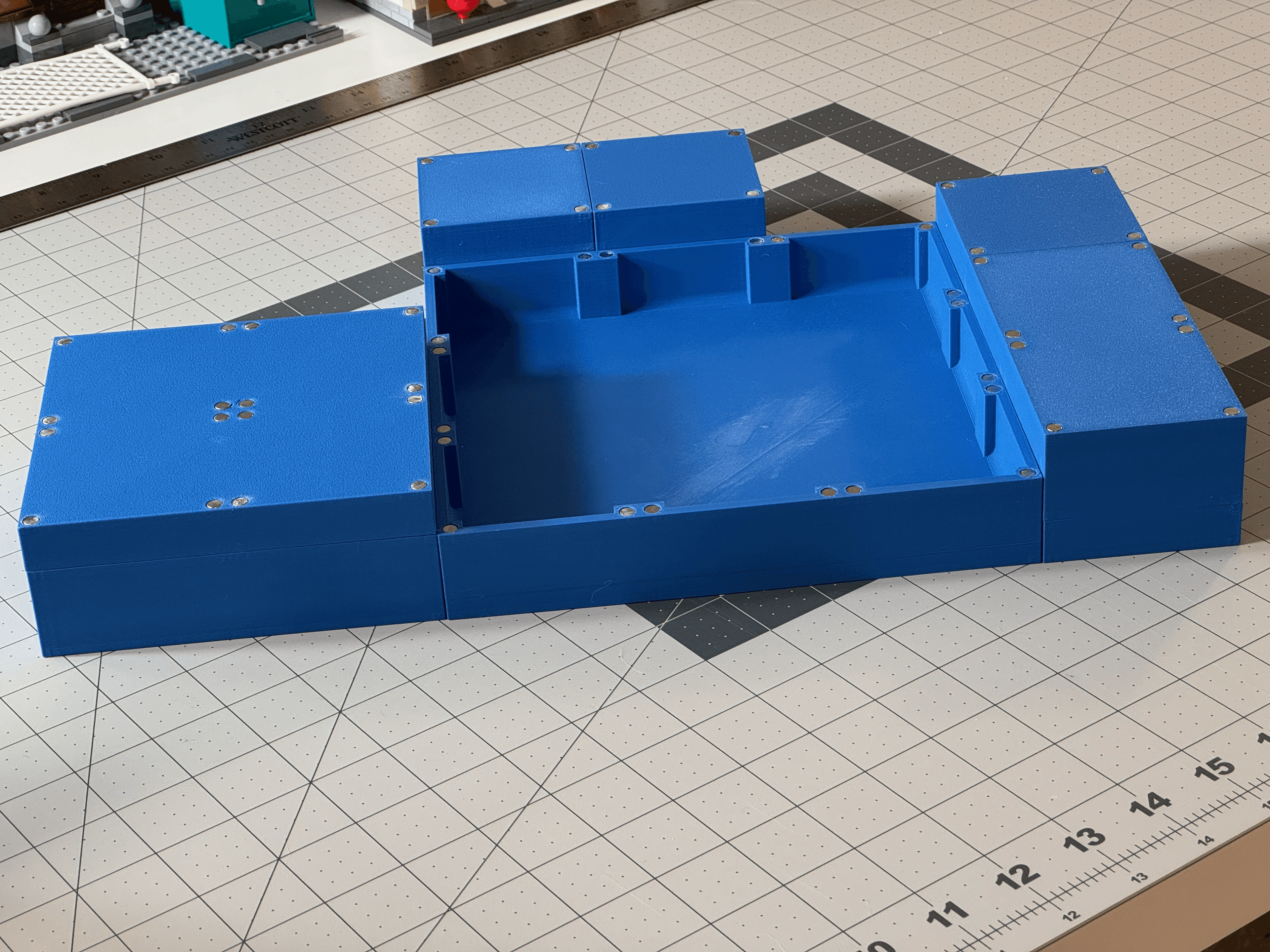 Modular Magnetic LEGO Tray System 3d model