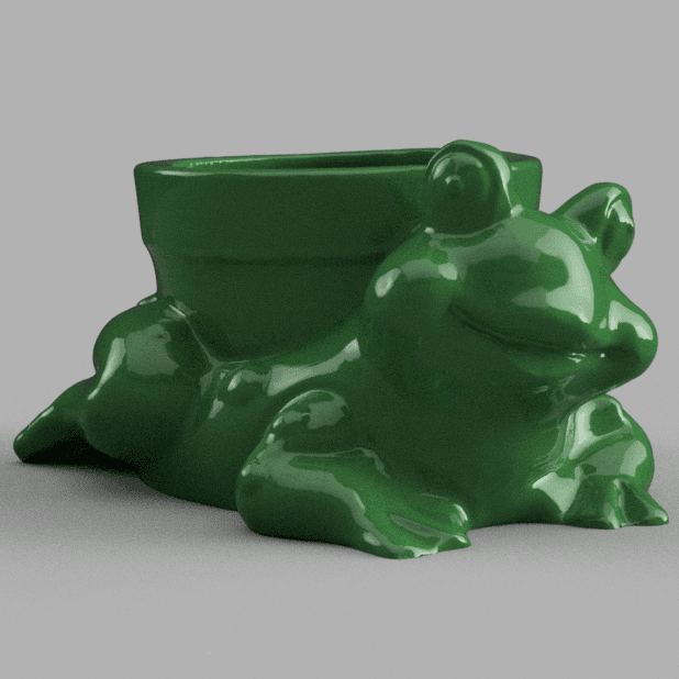 Frog pot 3d model