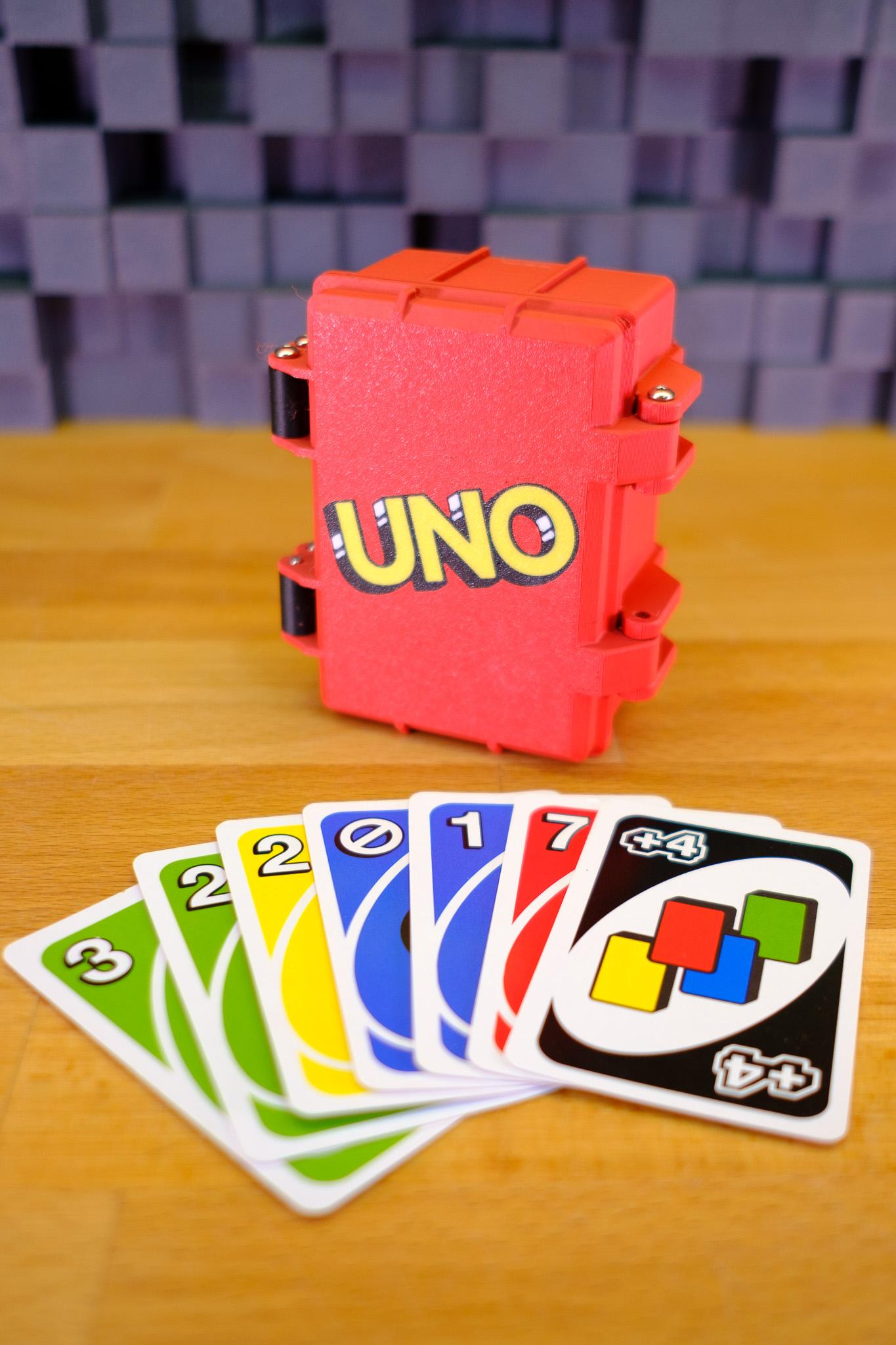 Uno Rugged Box - Card Storage with flush print logo (AMS / MMU) 3d model