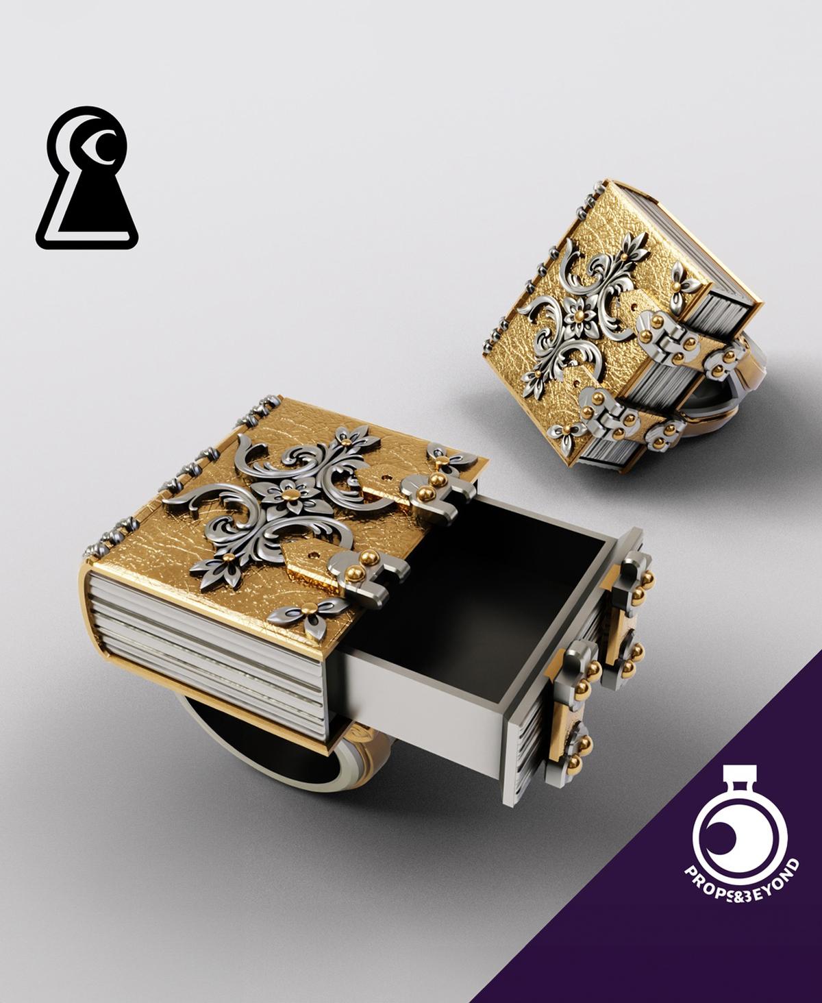 Ring of Book Storage 3d model