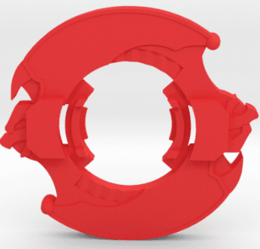 BEYBLADE DARK GARGOYLE | COMPLETE | PLASTIC GEN SERIES 3d model