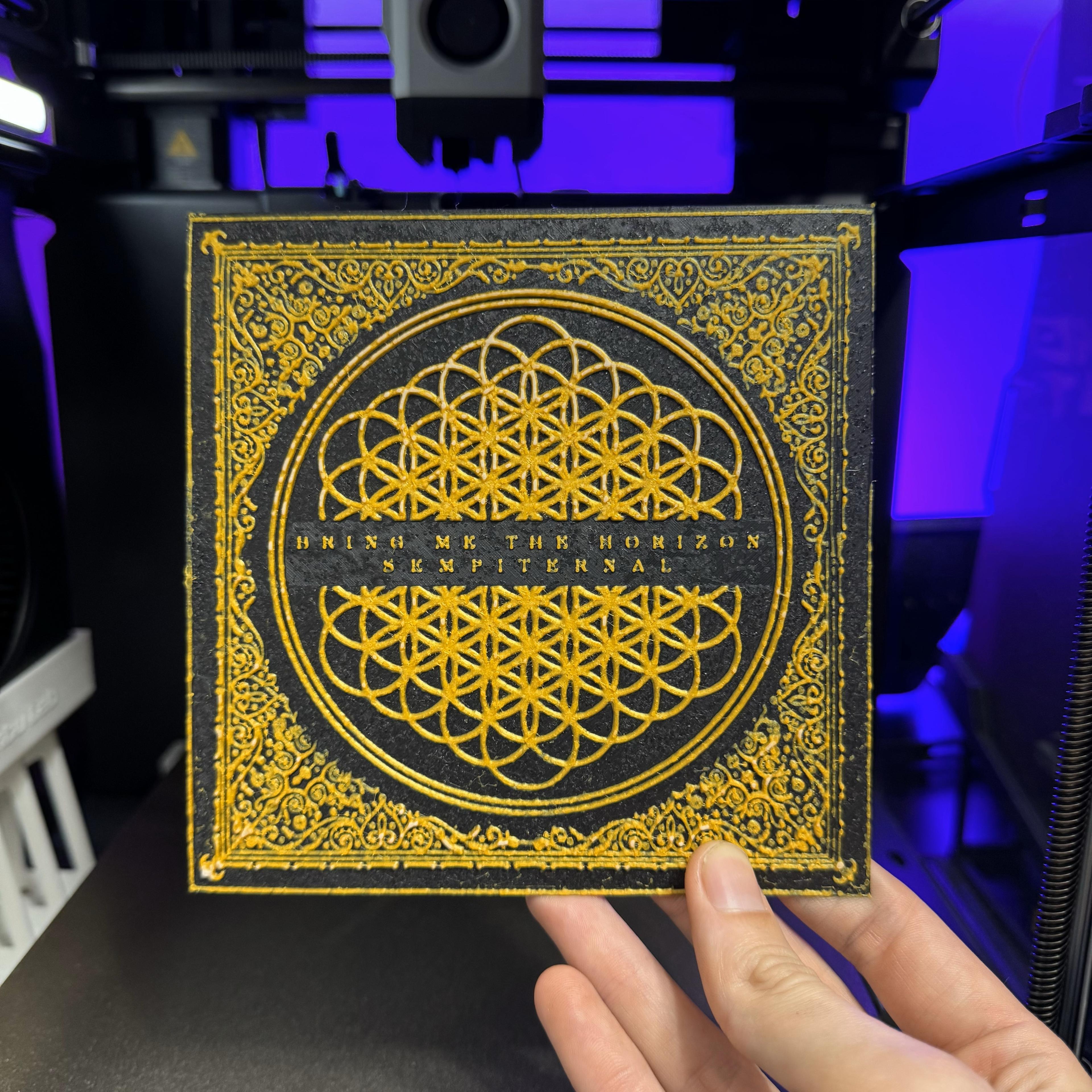 Bring Me The Horizon Sempiternal Album Cover 3d model