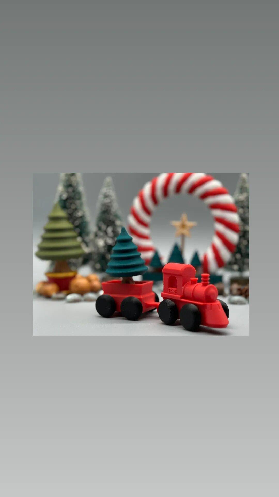  Christmas Toy Train 3d model