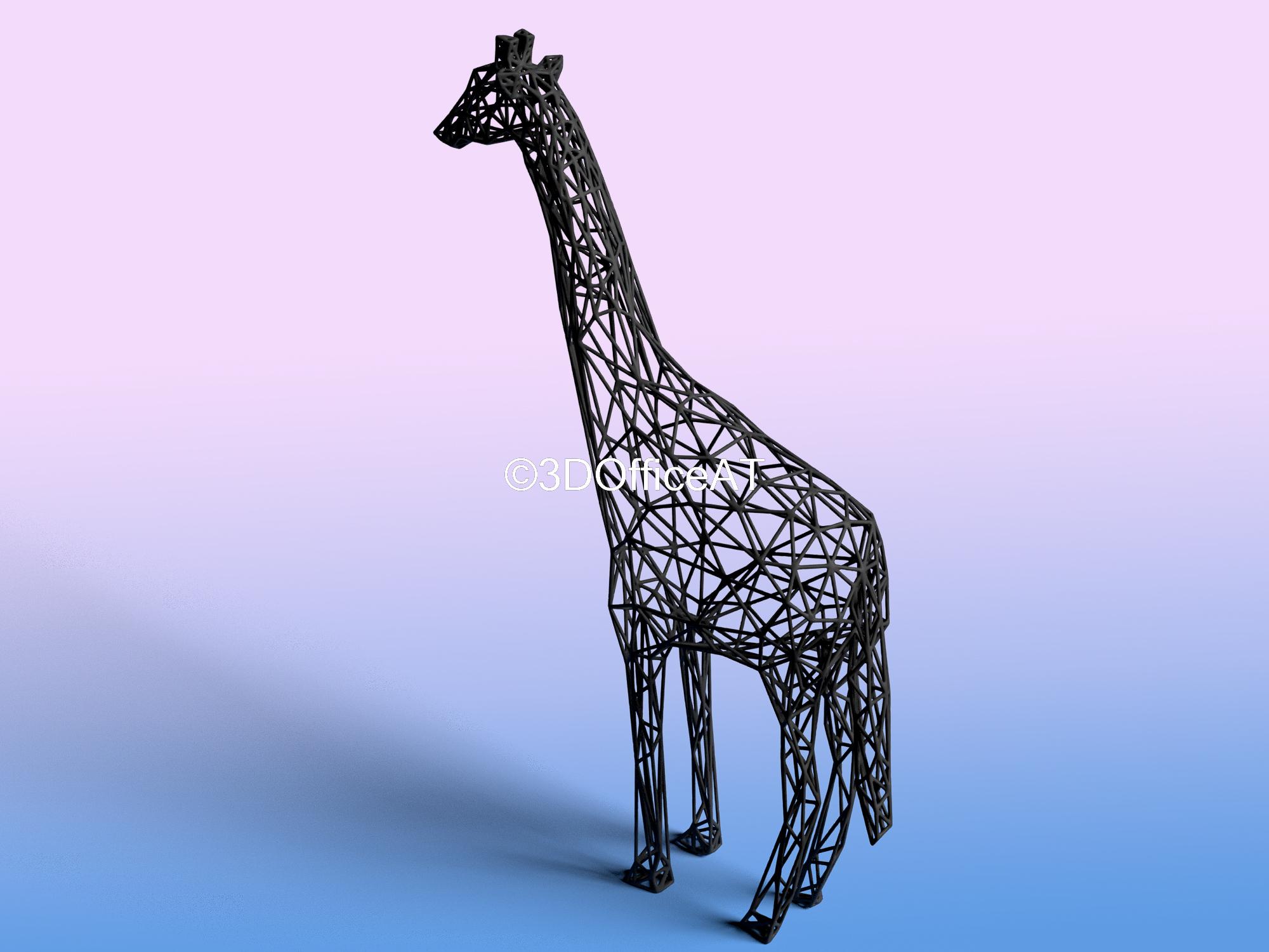 Wire Art Giraffe 3d model