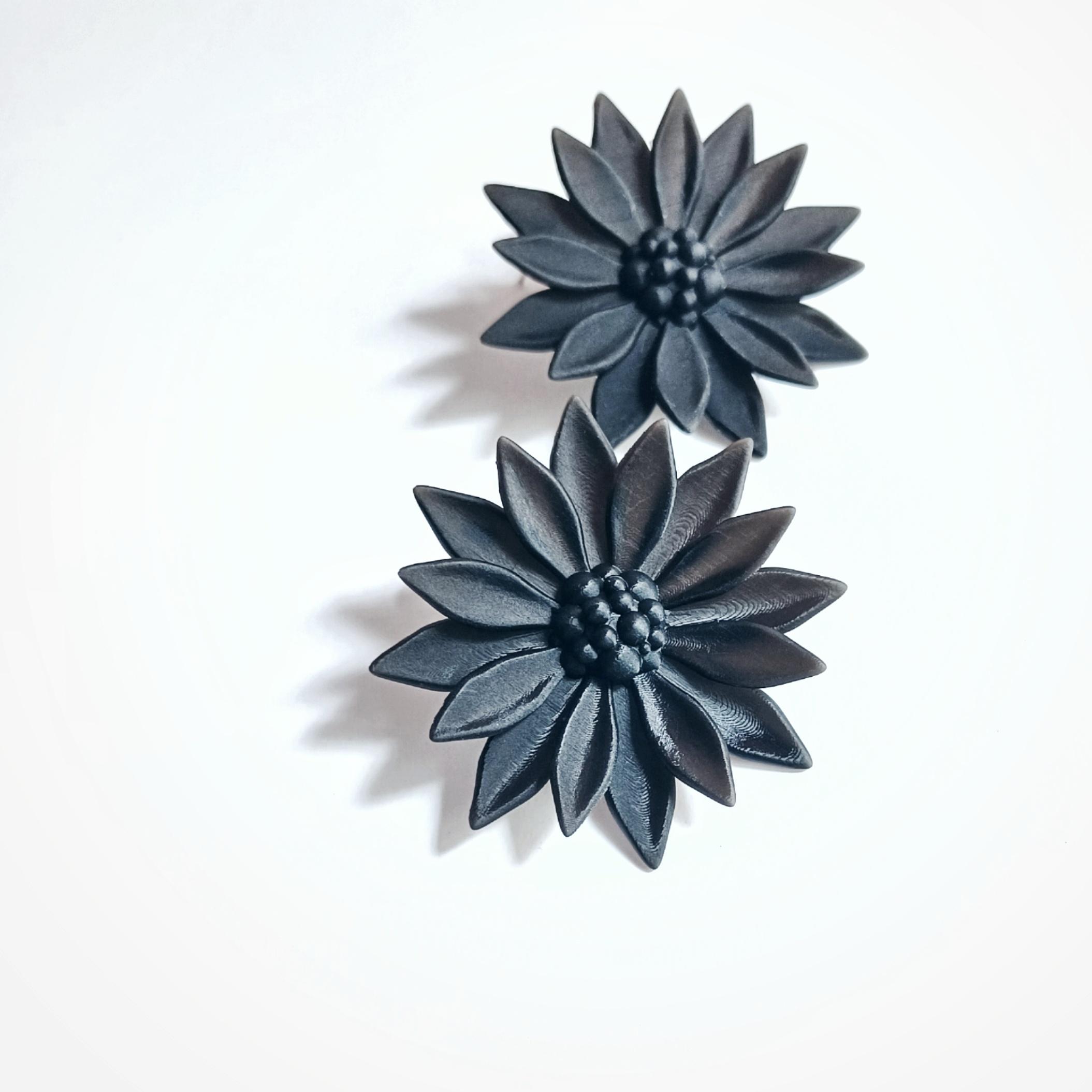 ''Sonaflower'' for ear studs 3d model