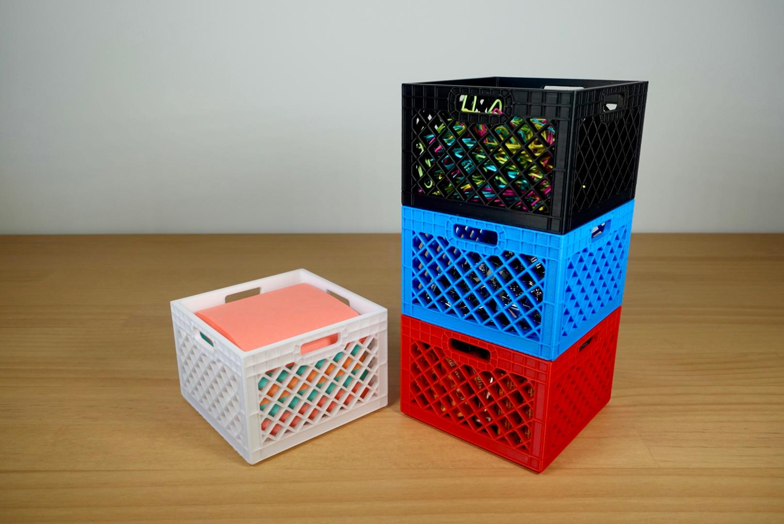 Milk Crate Organizer 3d model