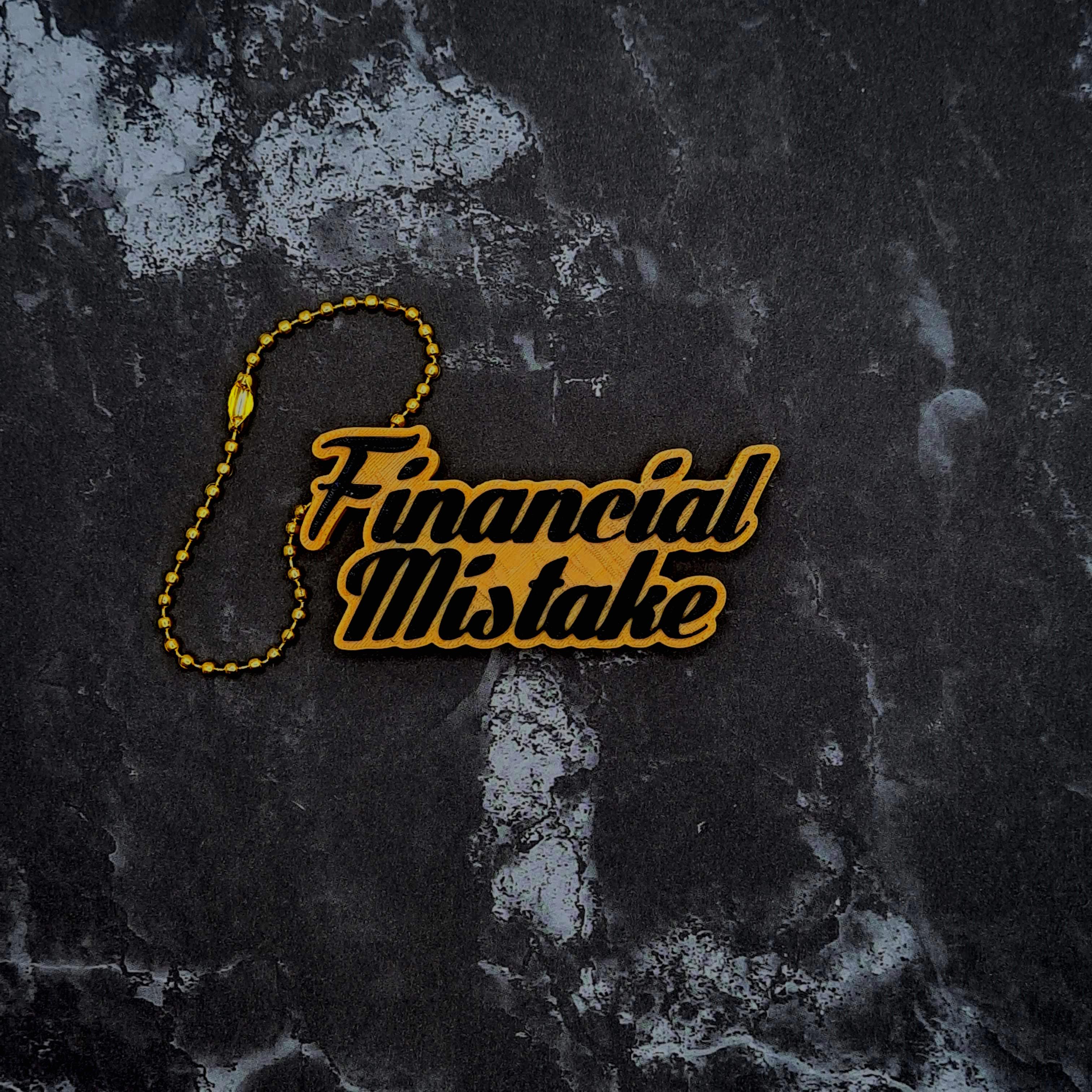 Financial Mistake Keychain 3d model