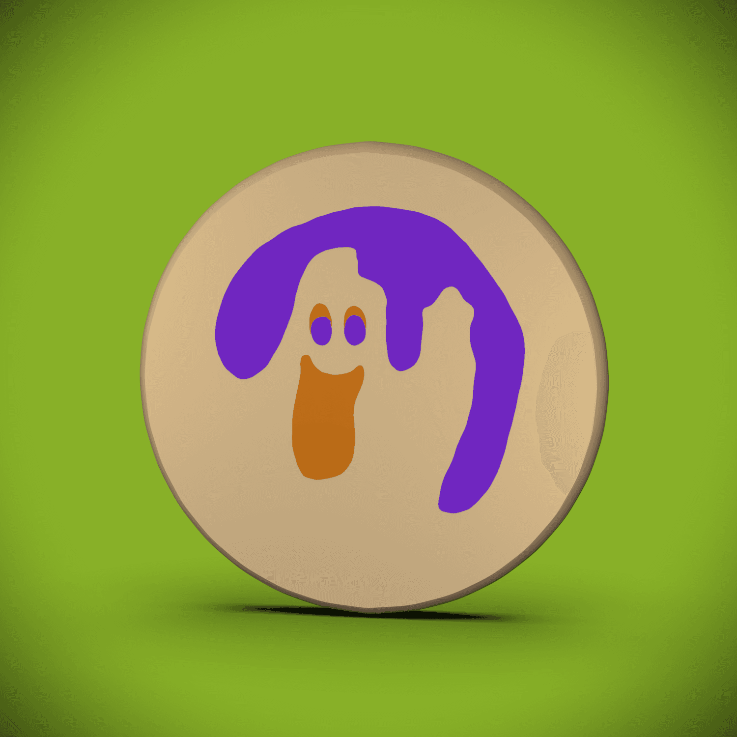 Iconic Cookie Coaster -Ghost 3d model