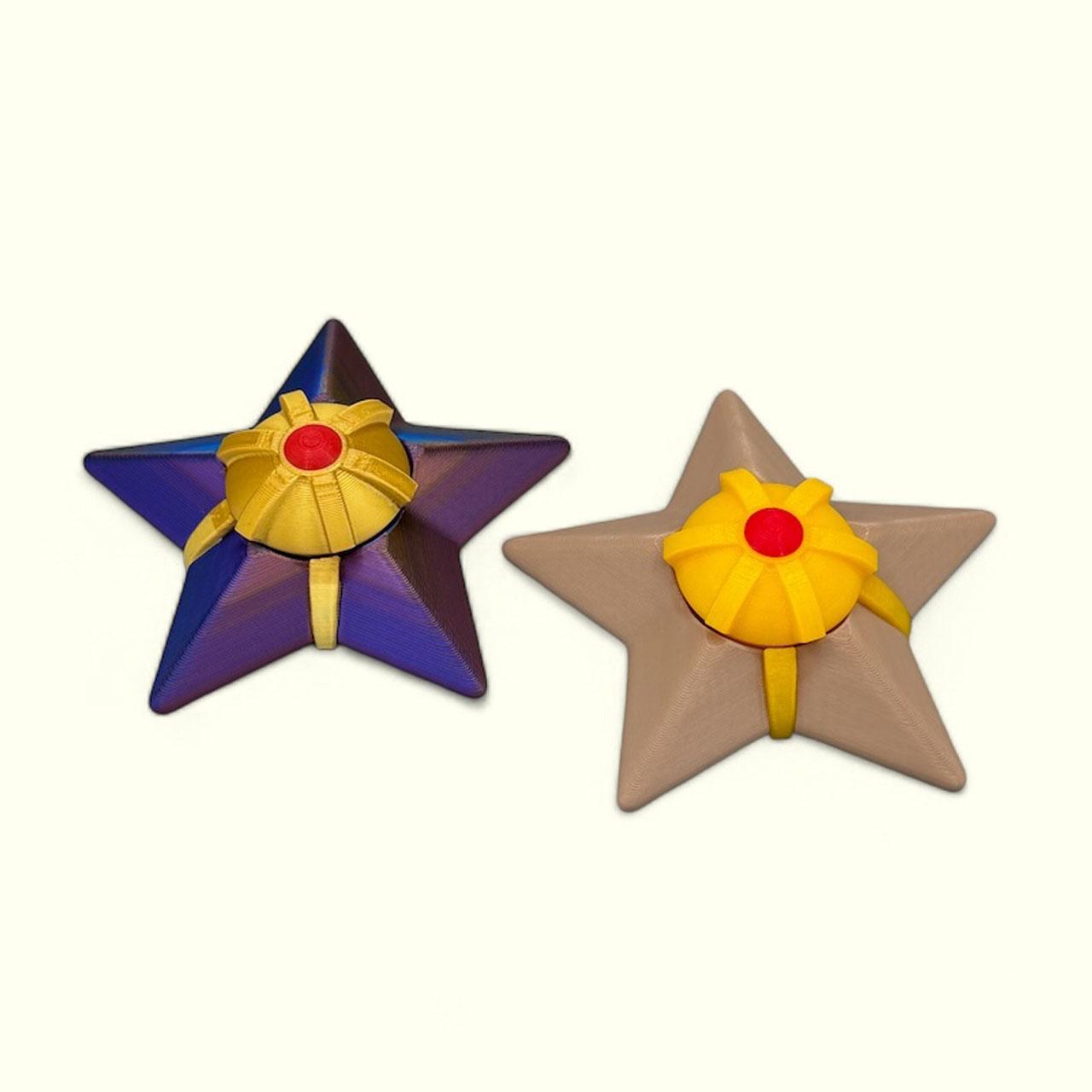 Staryu Pokemon Fidget Spinner - Print in Place  3d model