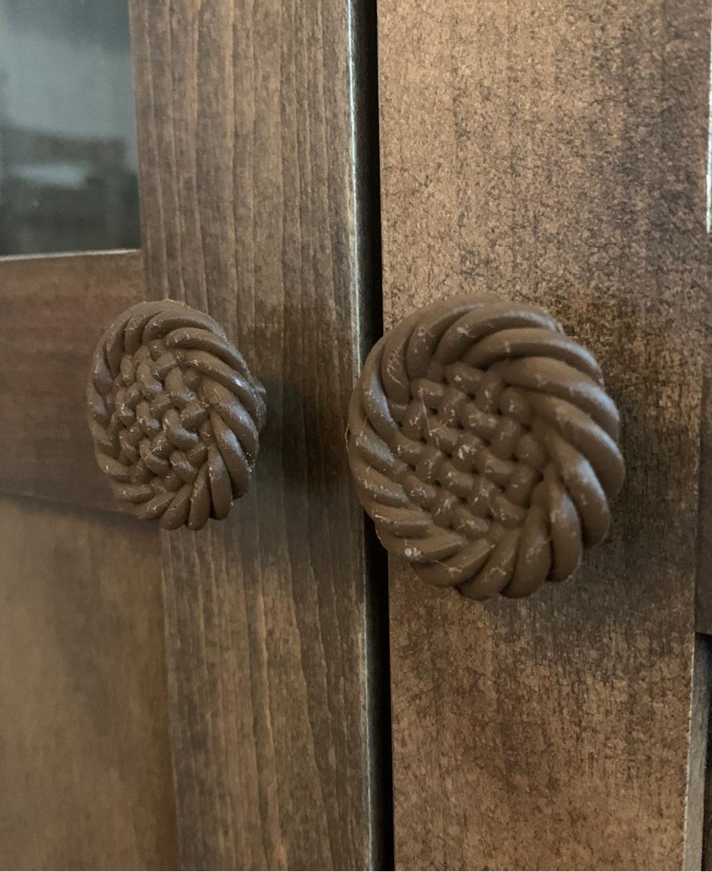 Woven Dresser Knobs 3d model