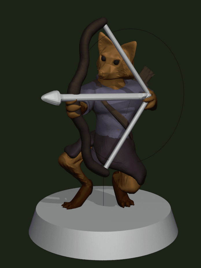 Fox Woodland Warrior - PC 3d model