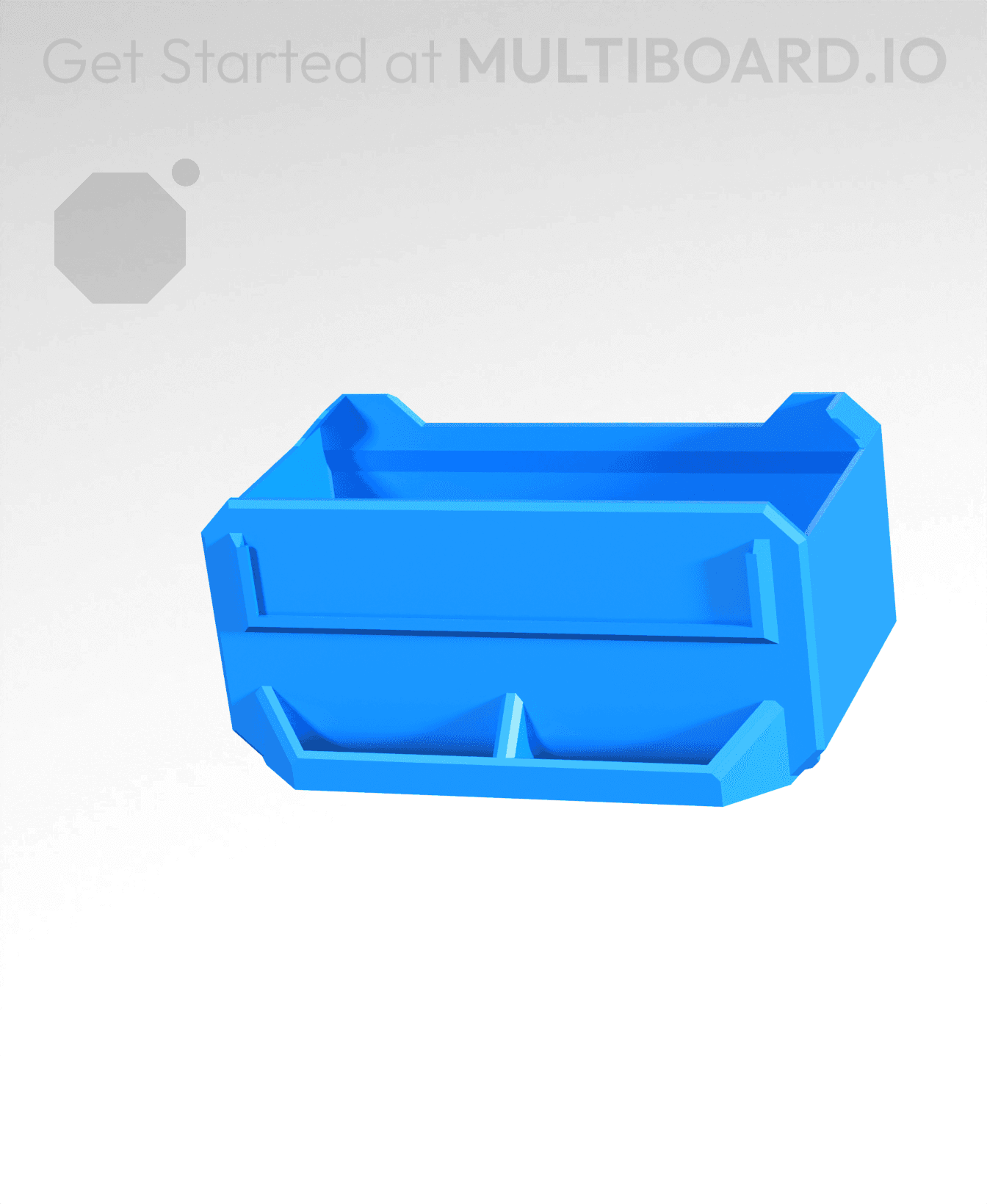 2x1x1-Deep - Multibin Simple Drawer 3d model