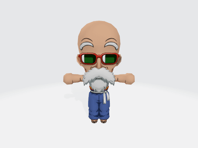 Baby Master Roshi 3d model