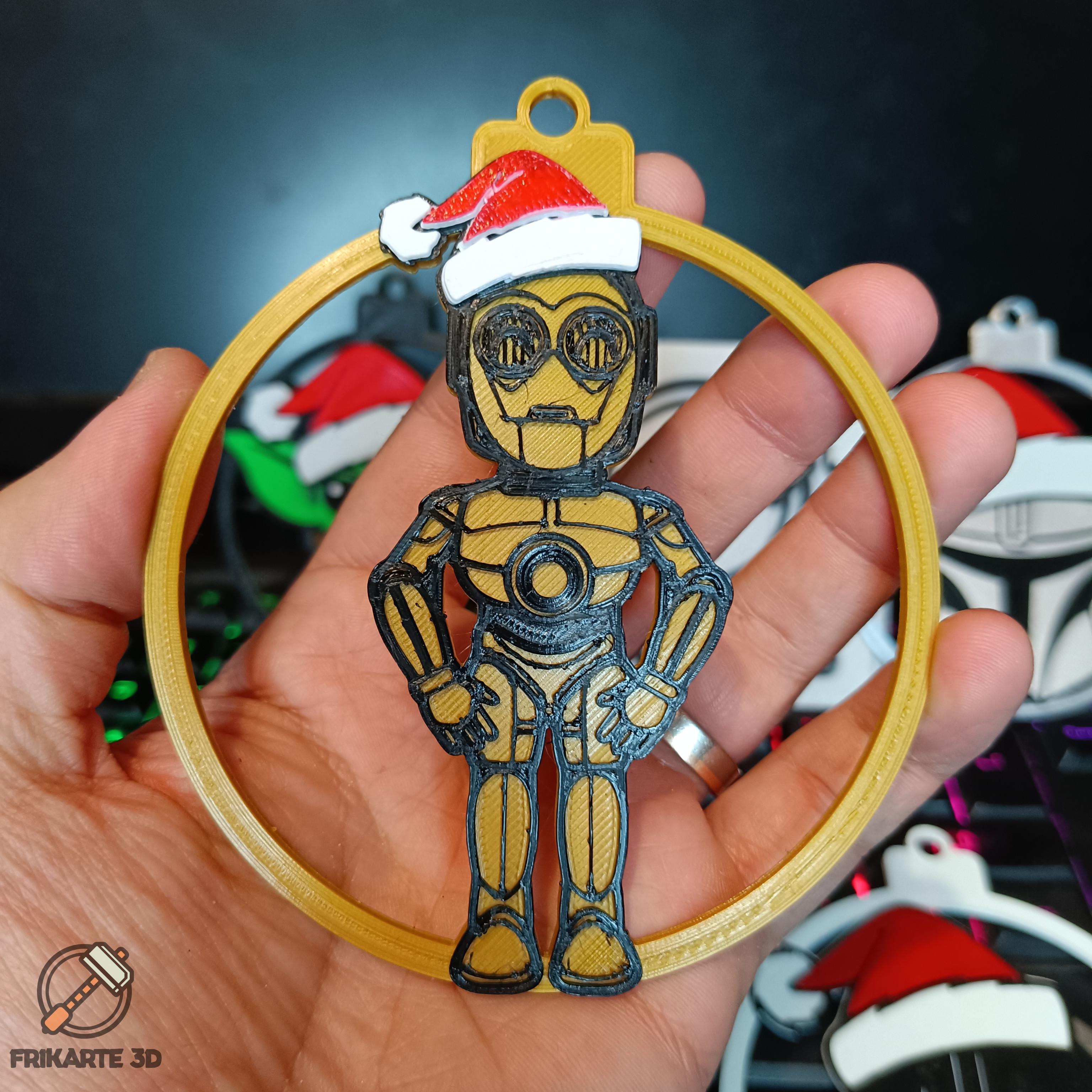 C3PO Christmas Tree Decoration 3d model