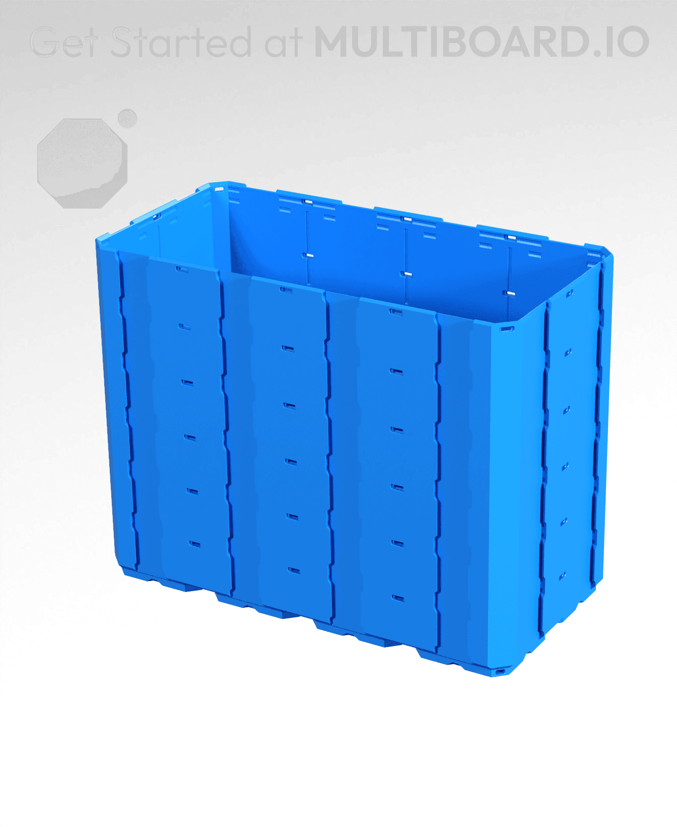 4x2x3 - Full Multipoint Rail - Multibin Shell 3d model