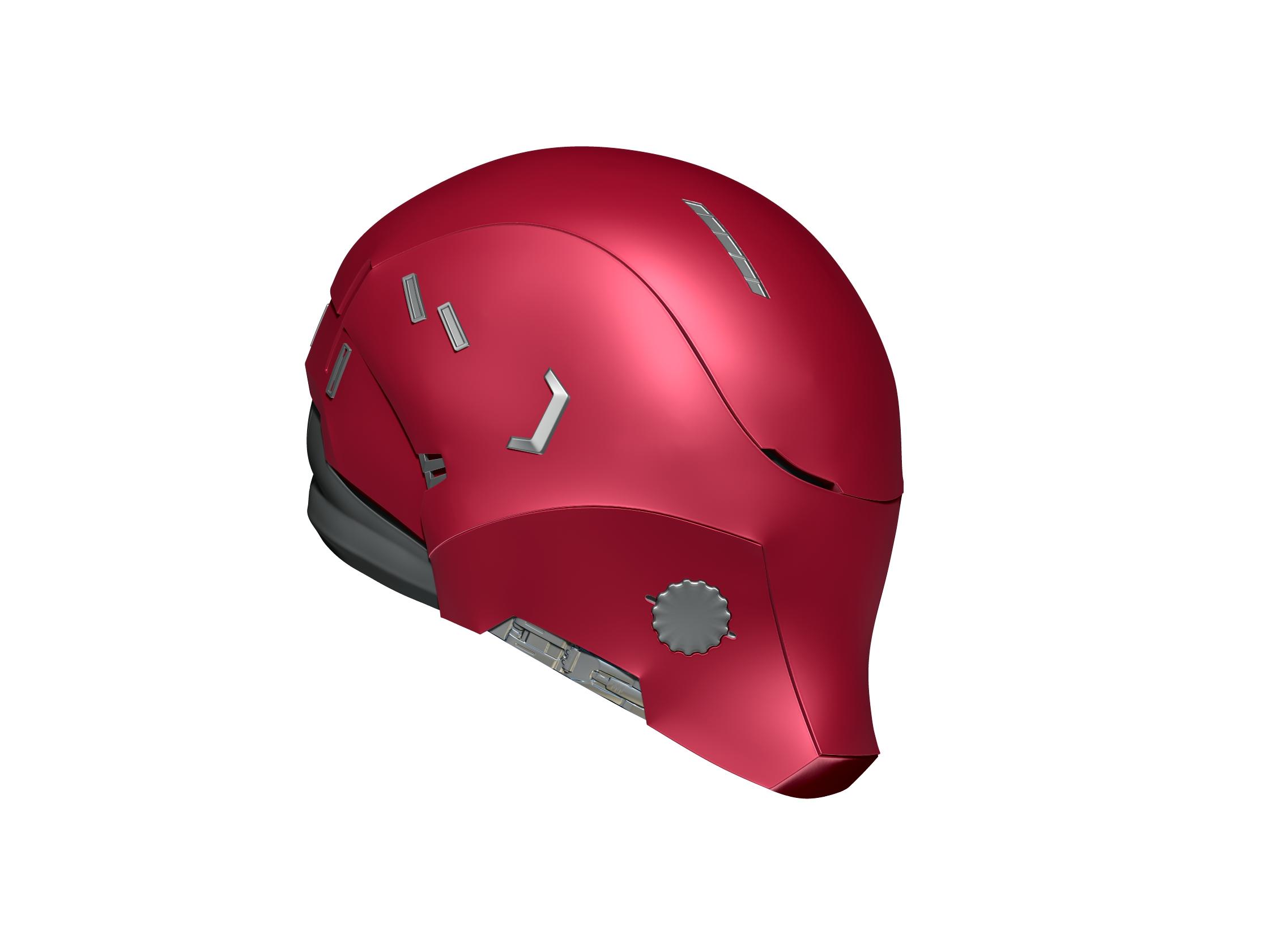 Red Hood Hybrid Mask 3d model