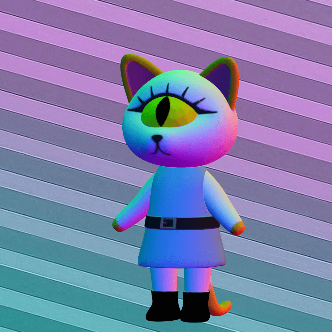 Cy The Cyclops Kitty 3d model