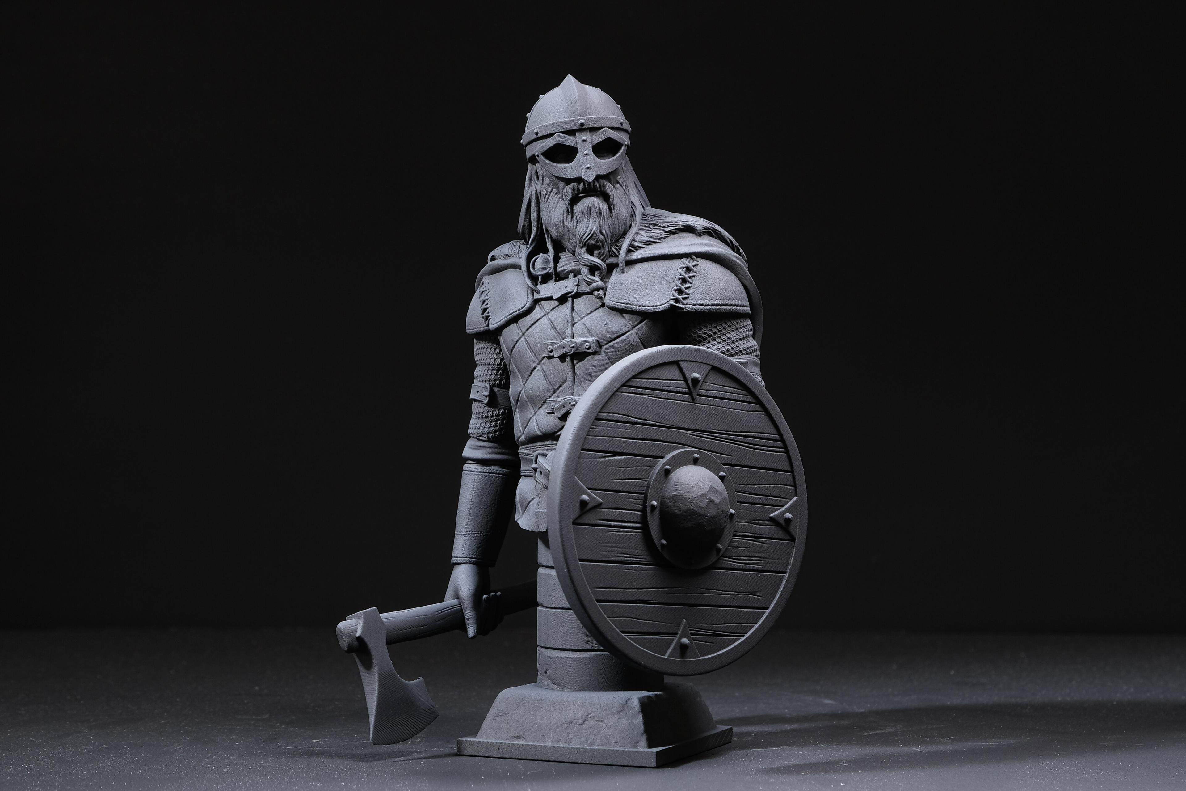 Viking Raider Bust (Pre-Supported) 3d model