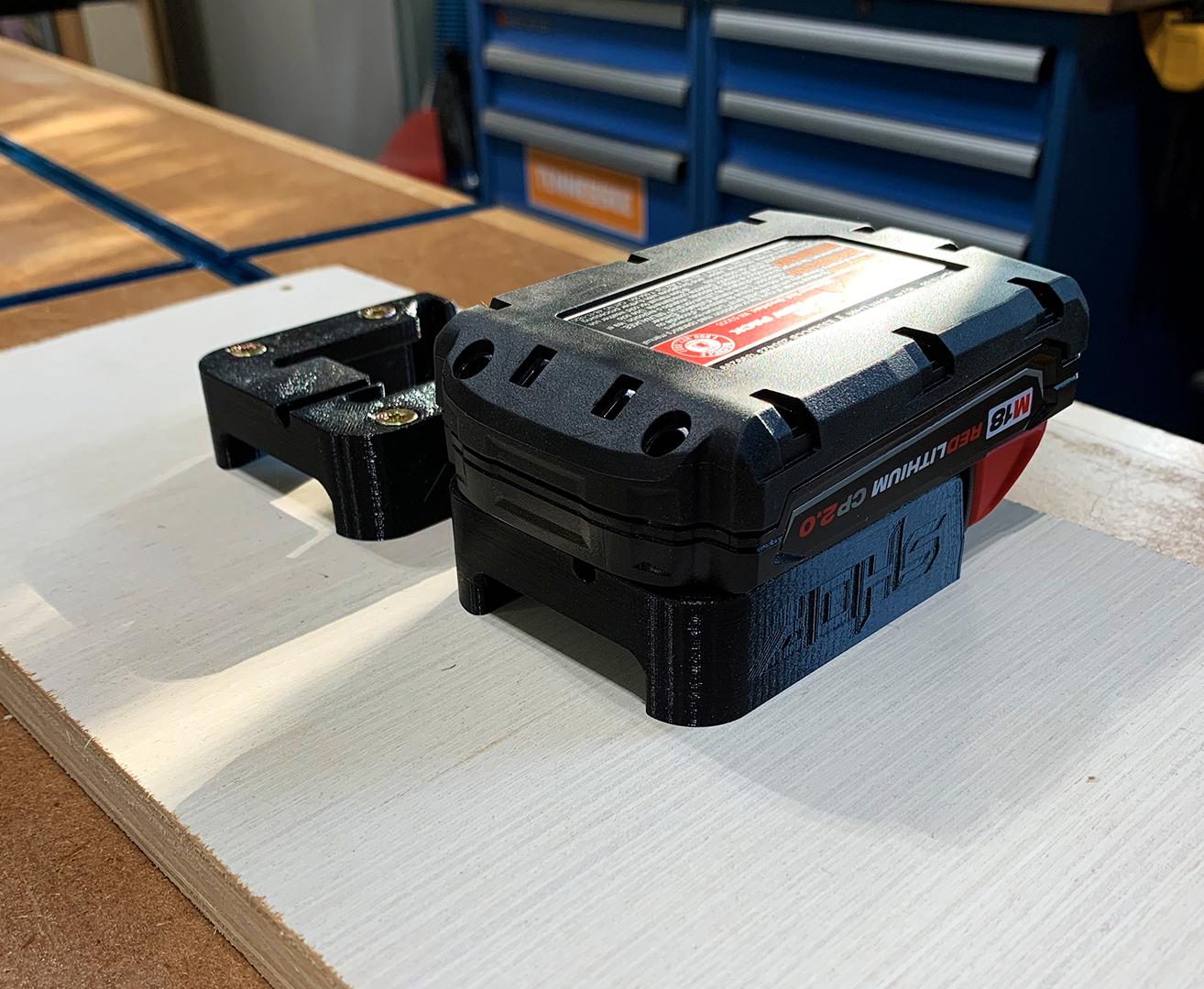 Milwaukee M18 Battery Mount 3d model