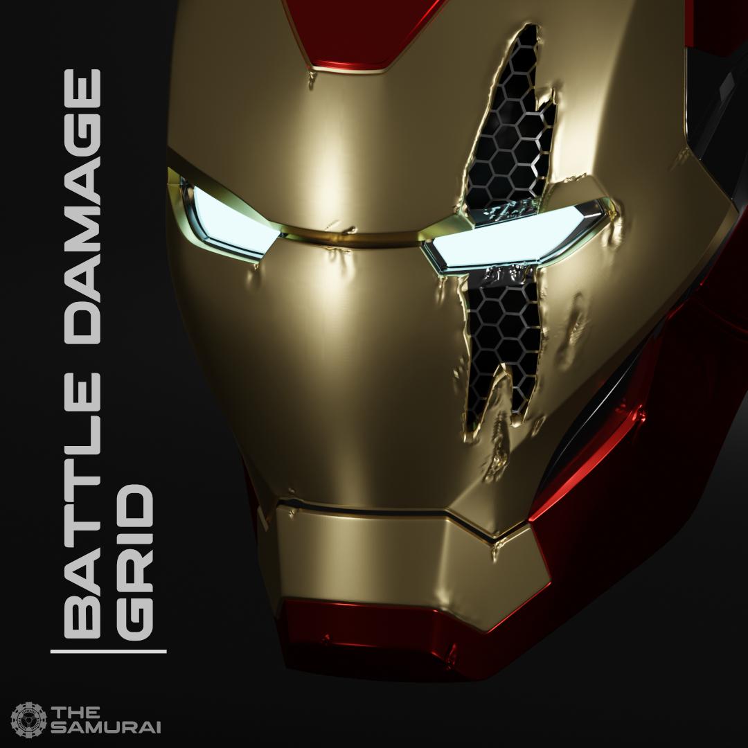 Battle Damage Grid  3d model