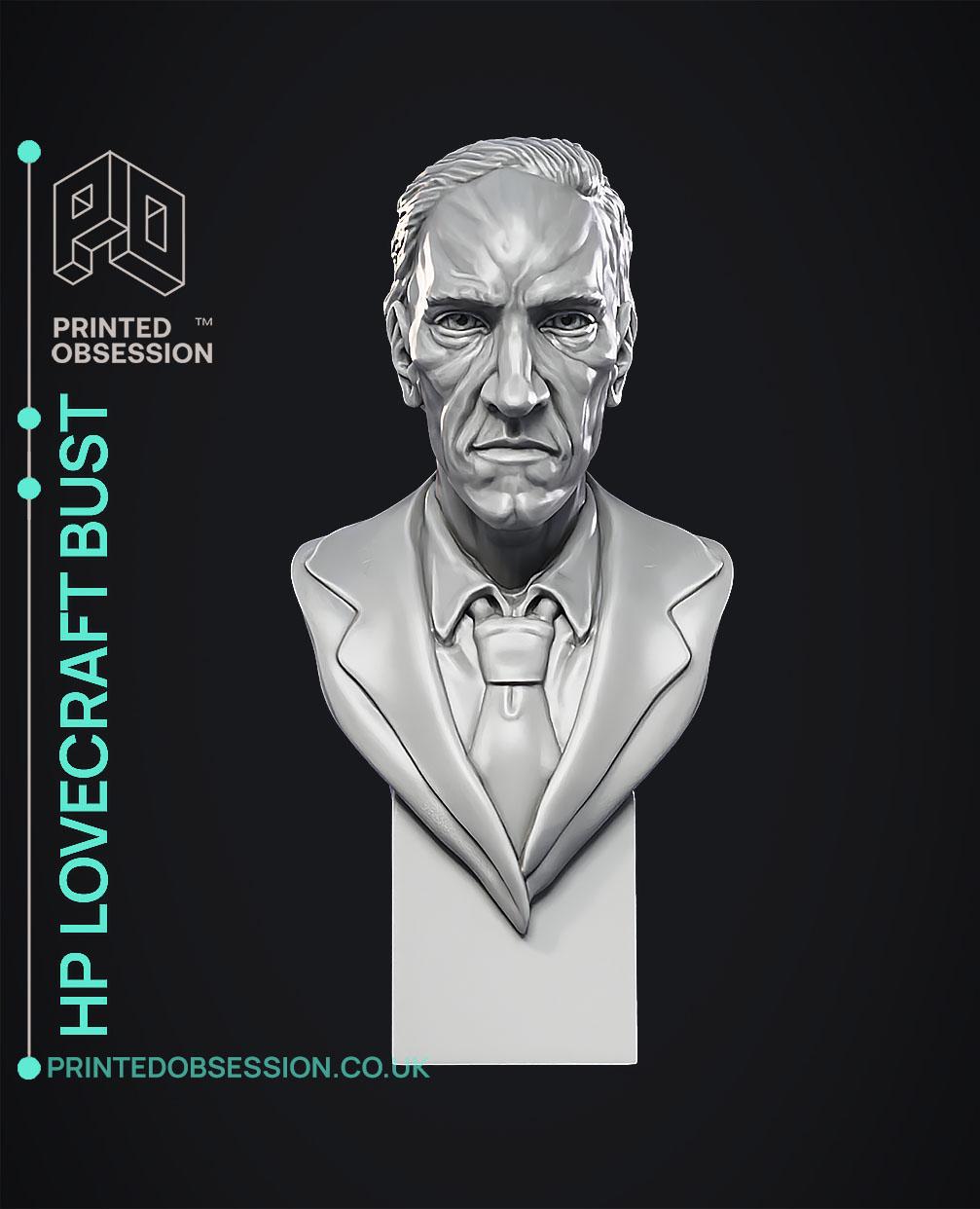 HP lovecraft bust 3d model