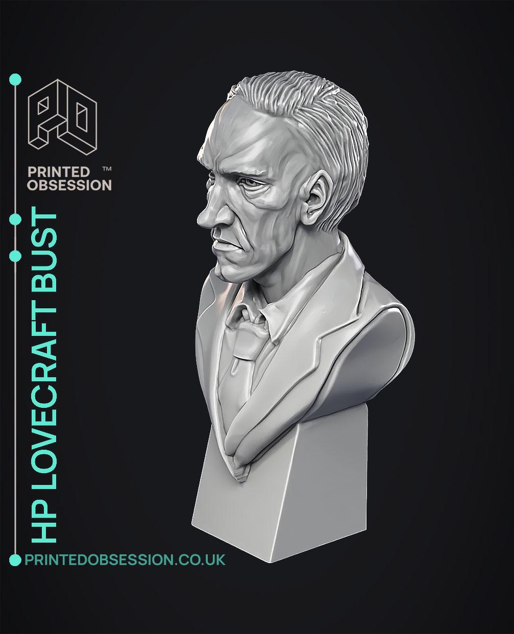 HP lovecraft bust 3d model