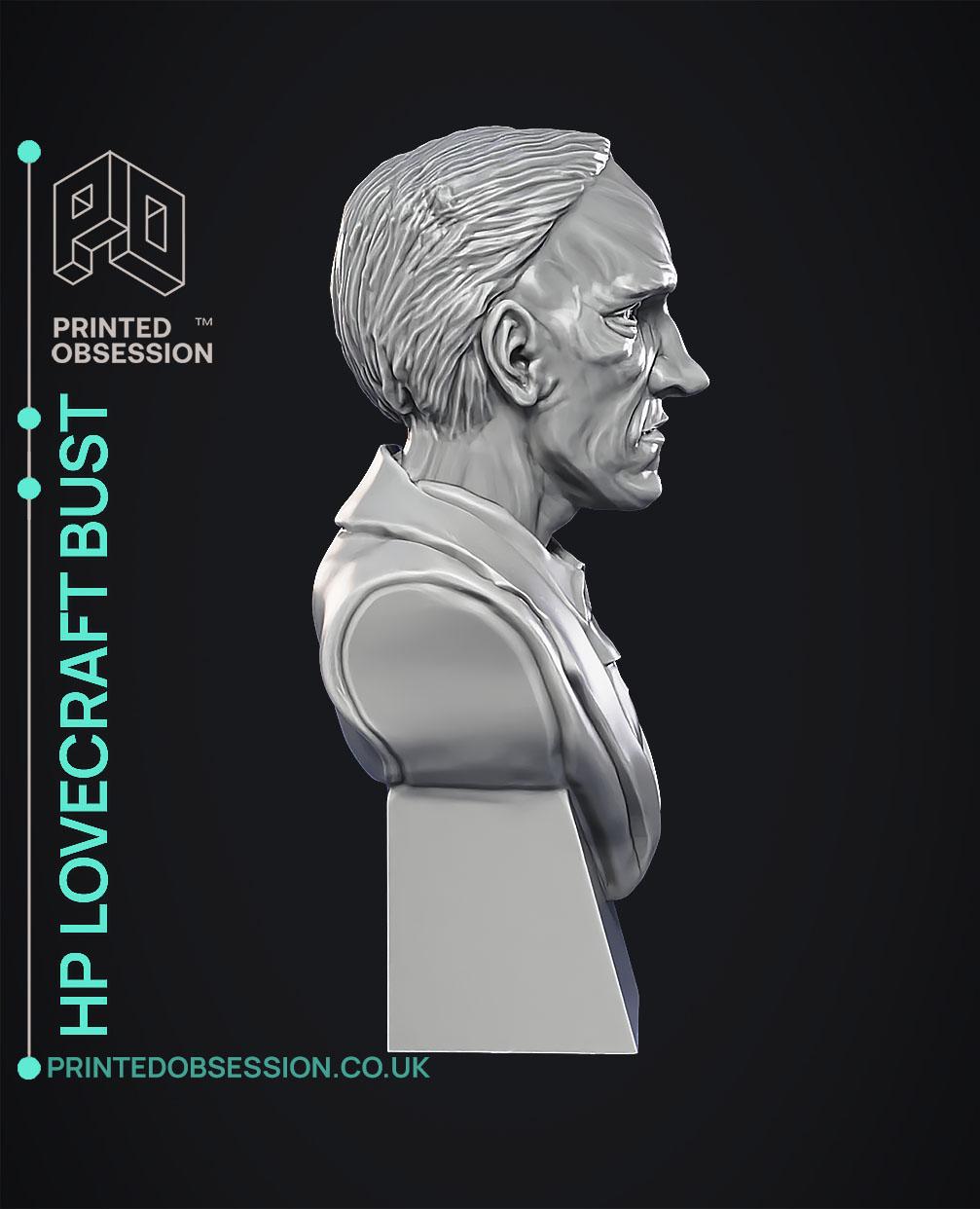 HP lovecraft bust 3d model