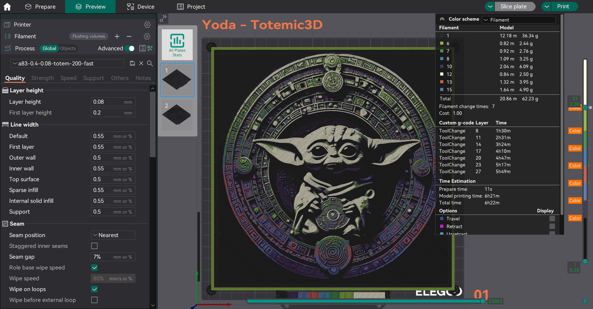 Yoda Painting 3d model