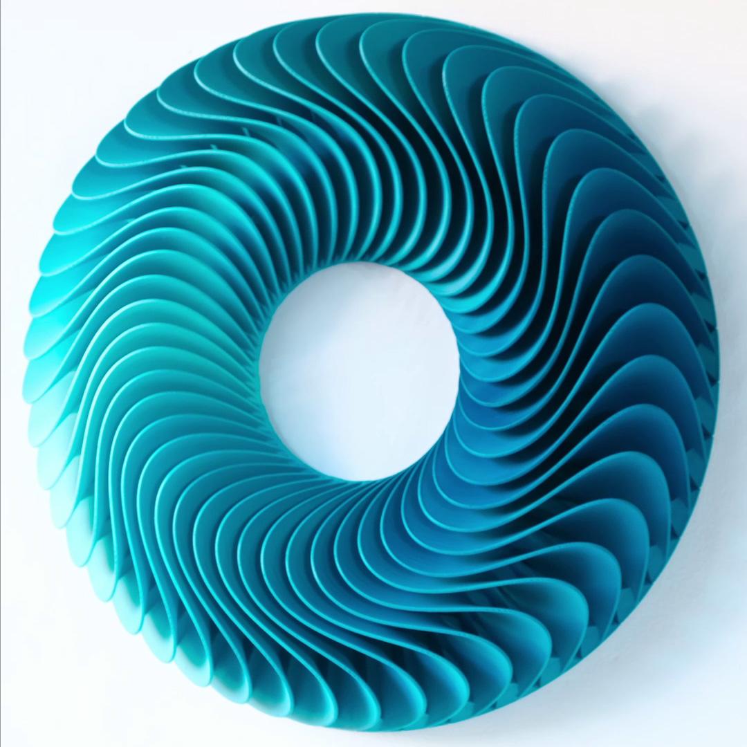 Wavey Loop Wall Sculpture 3d model