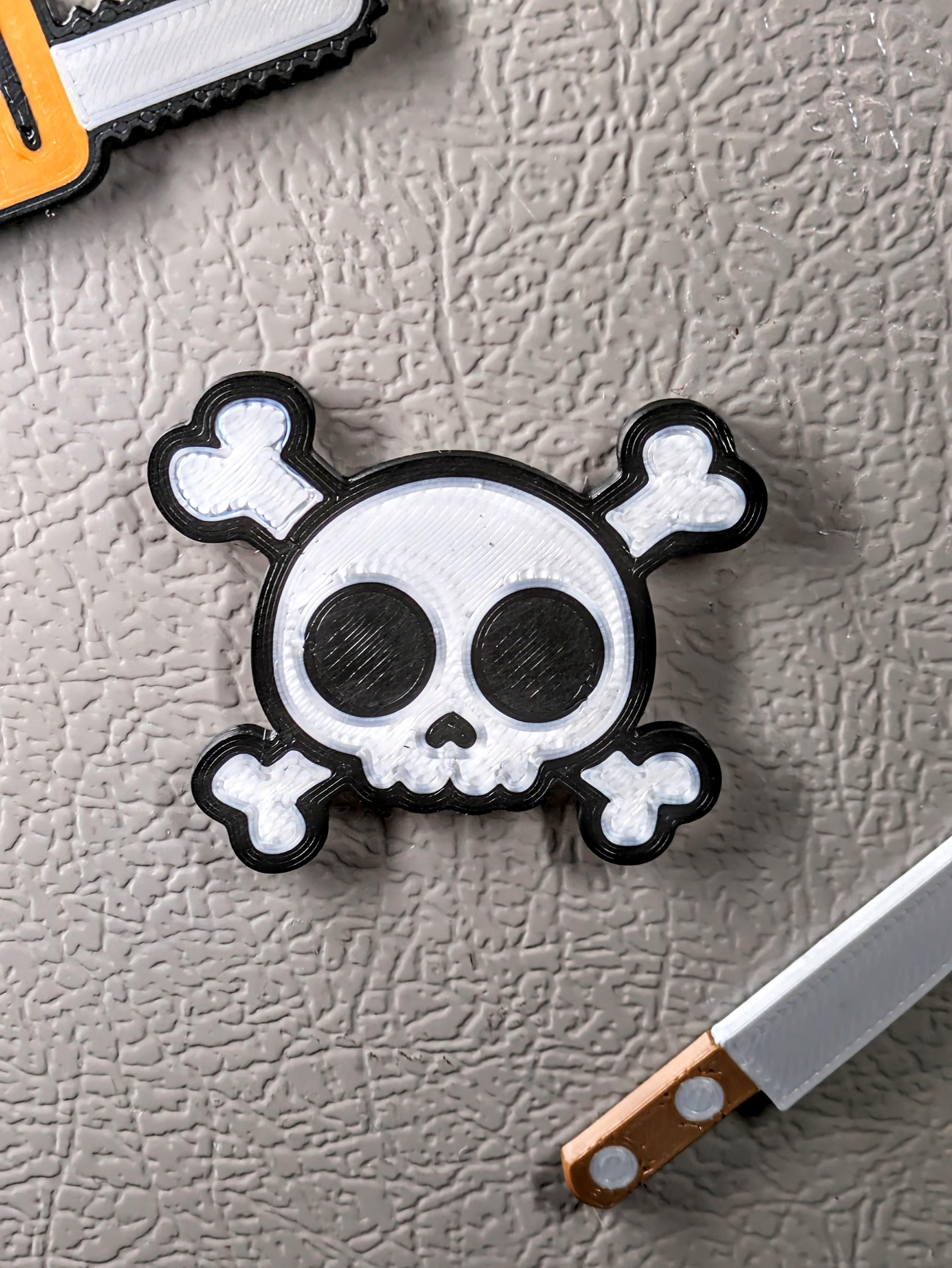 CrossBones Magnet 3d model