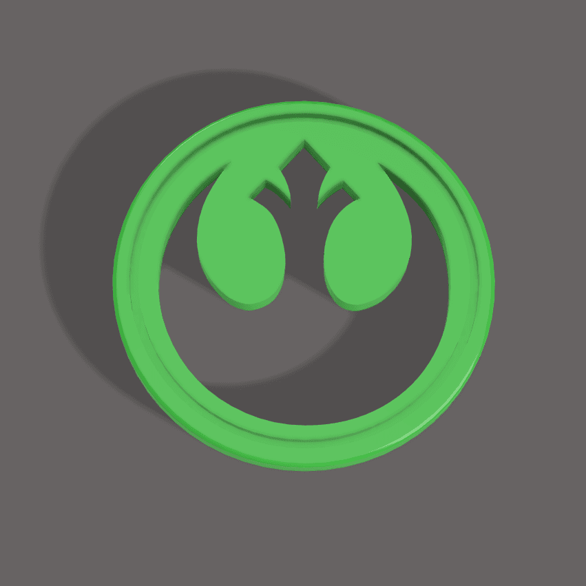 Star Wars - Rebel Alliance Coin 3d model