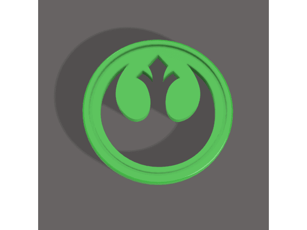 Star Wars - Rebel Alliance Coin 3d model