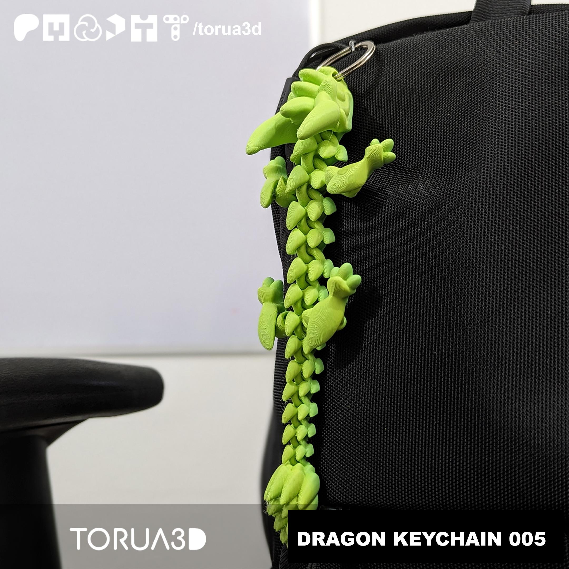 Articulated Dragon Keychain 005 3d model