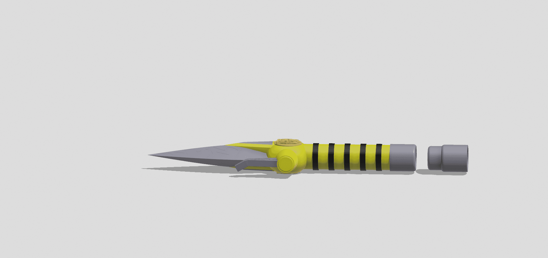 Yellow Ranger Power Dagger - Mighty Morphin Power Rangers 3d model