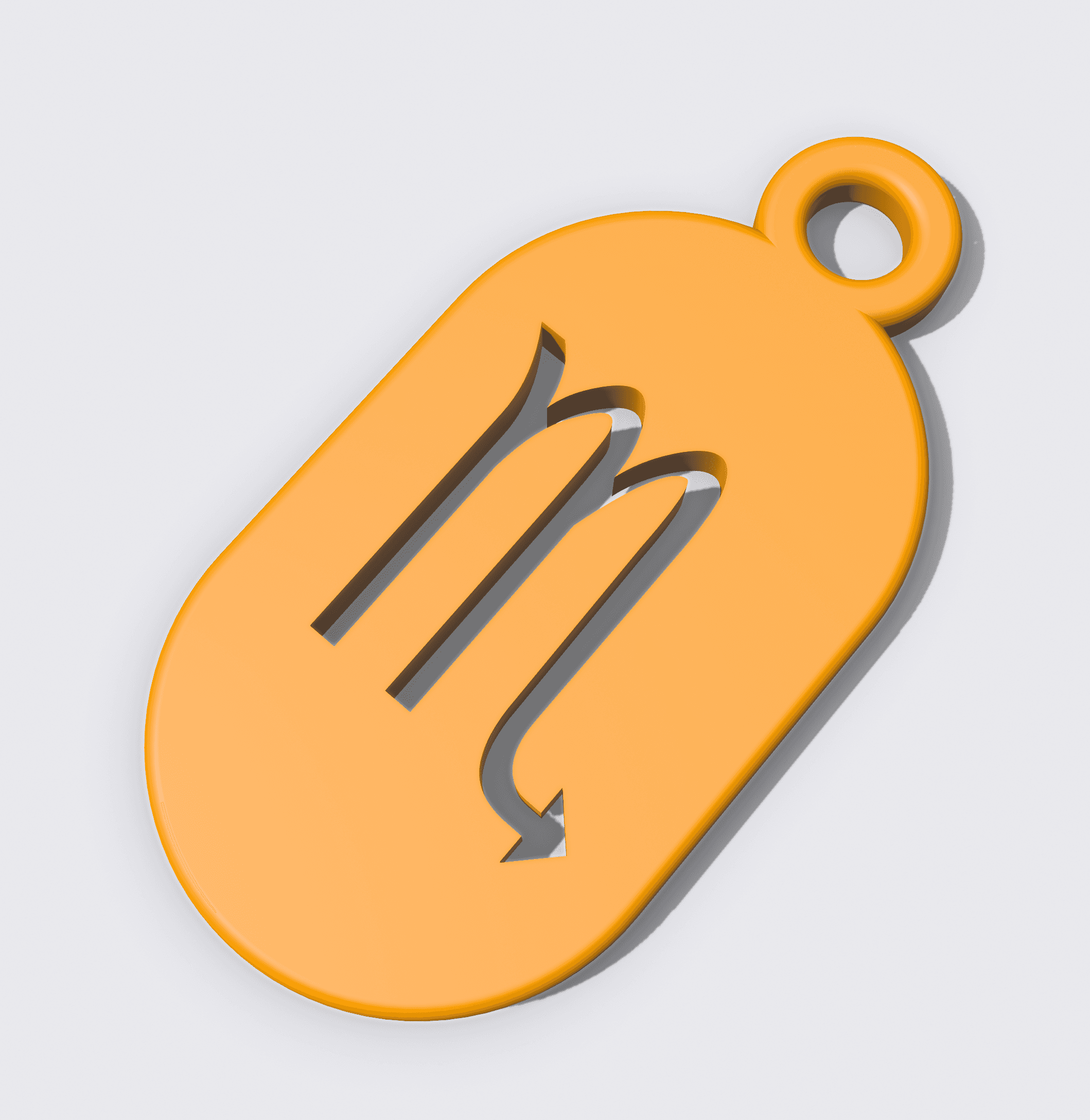 Key Fob - Zodiac Scorpio 3d model