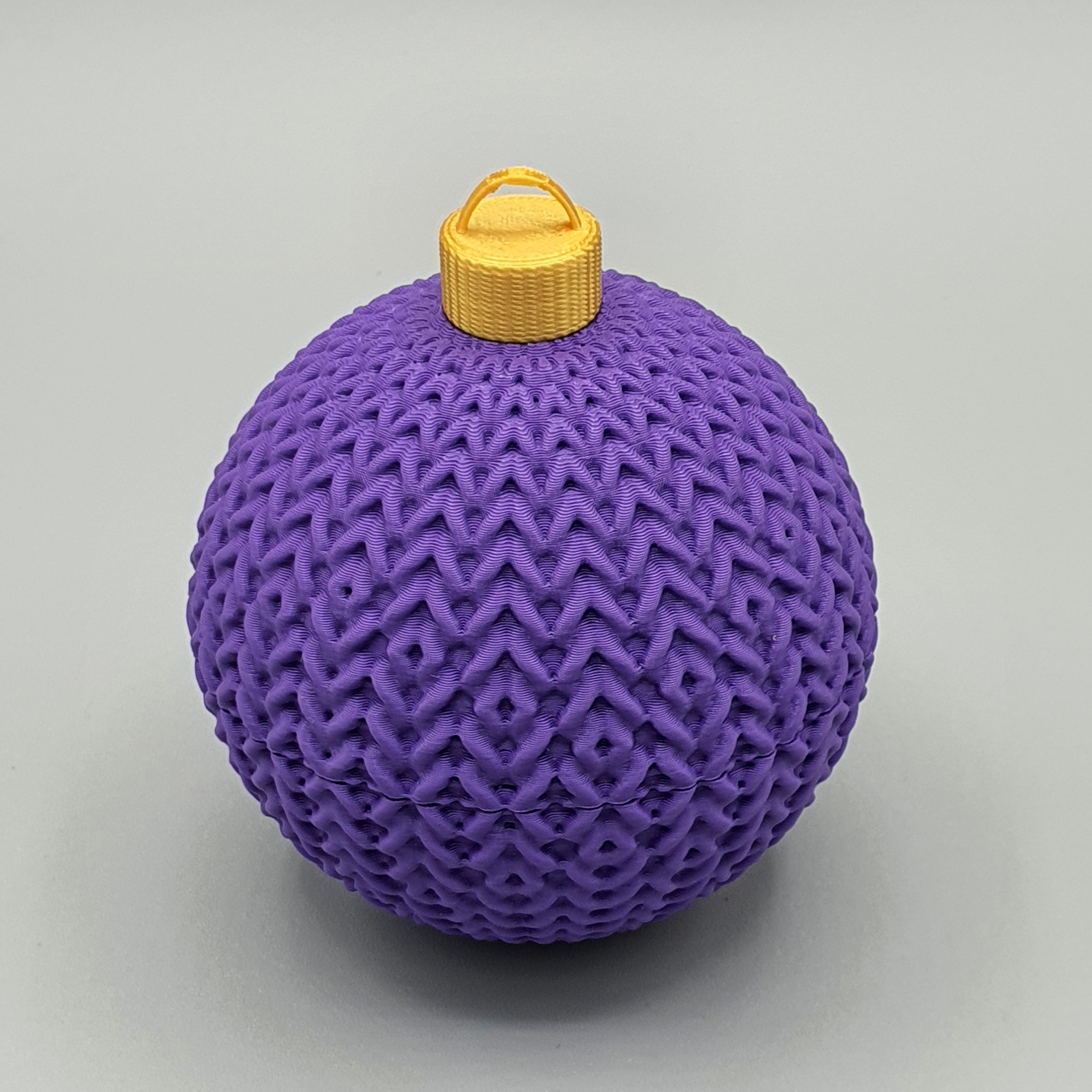 CHRISTMAS CHROCHET - KNITTED SECRET ORNAMENT CONTAINER 3d model