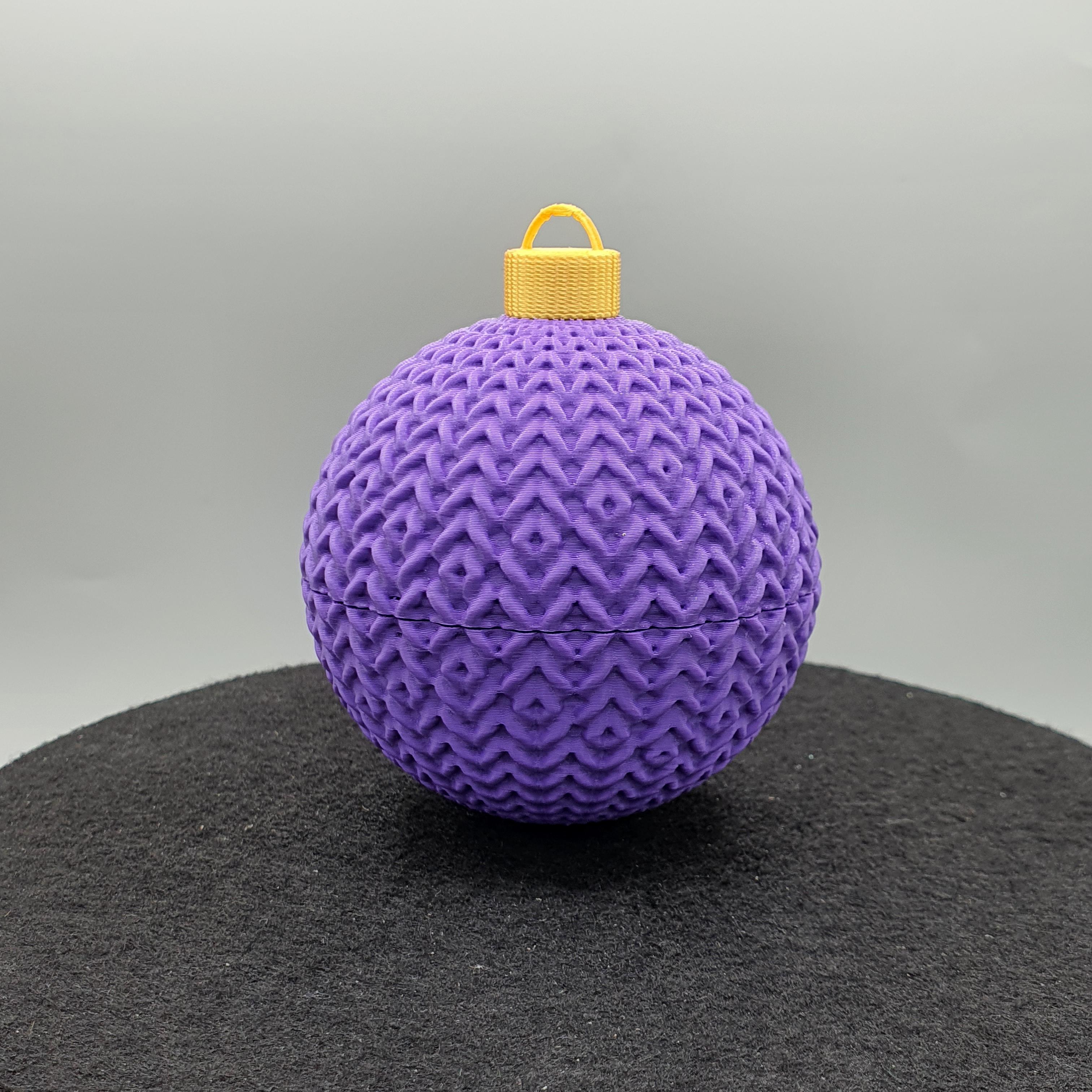 CHRISTMAS CHROCHET - KNITTED SECRET ORNAMENT CONTAINER 3d model