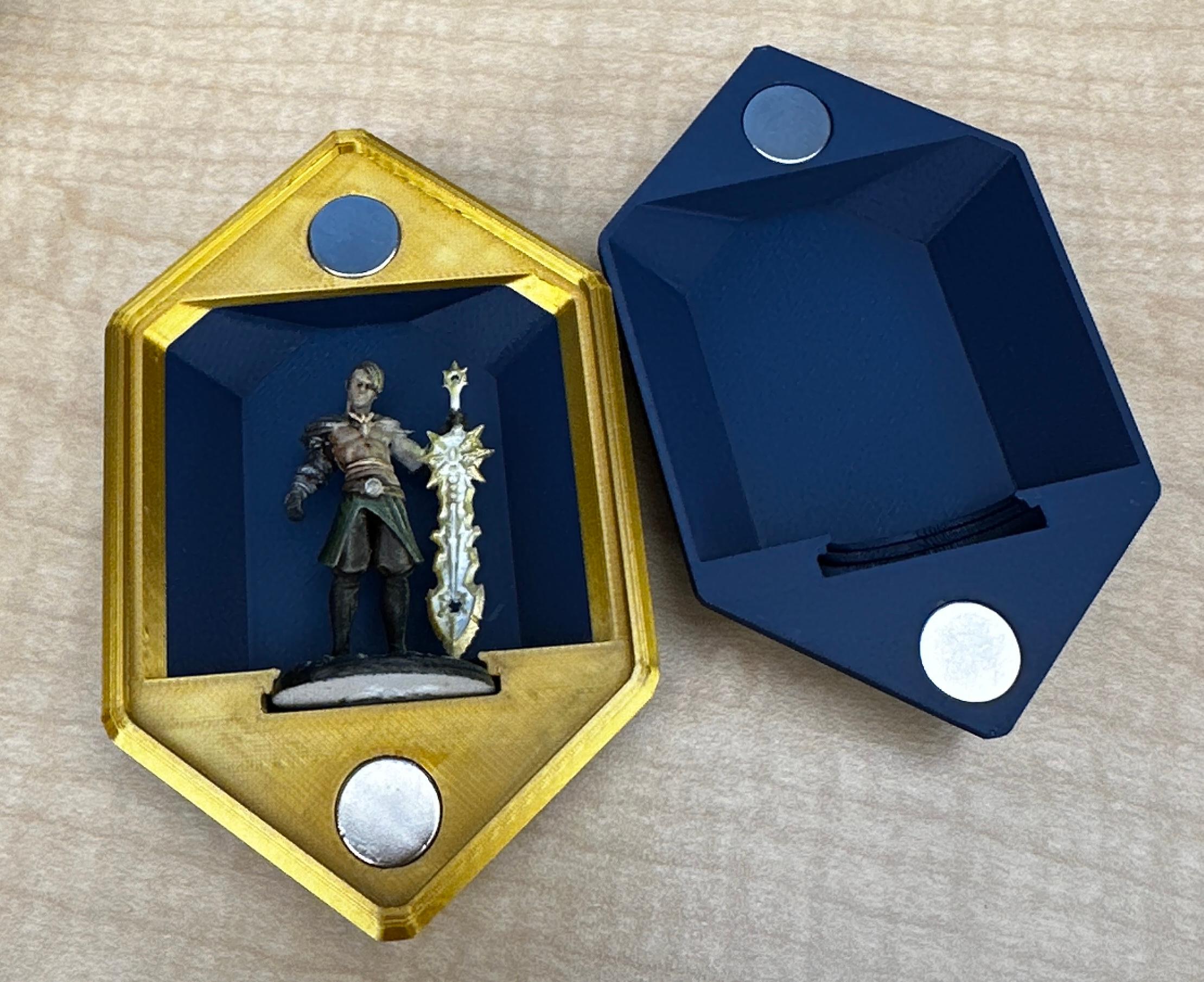 Soul Gem MIni carrier bottom embeded magnets.stl 3d model