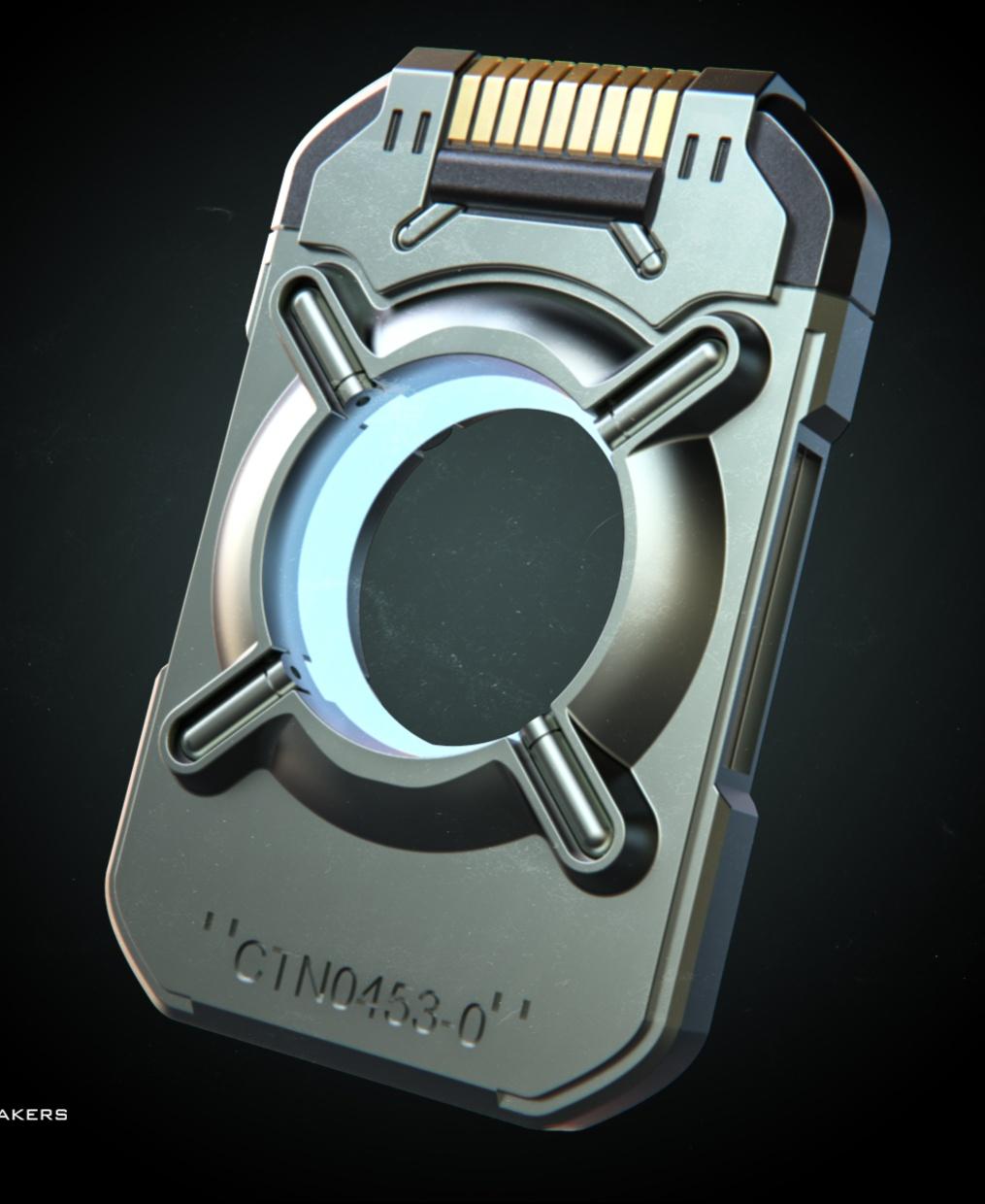 Cortana Data chip 3d model