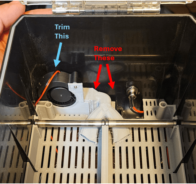 5015 Blower Upgrade for 2-Spool Filament Dryer (SOVOL/Comgrow) 3d model